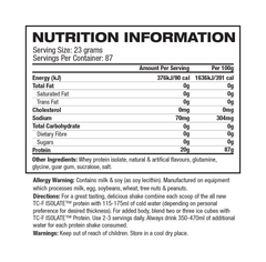 PS ISOLATE 4.4LB (2.0KG) CHOCOLATE