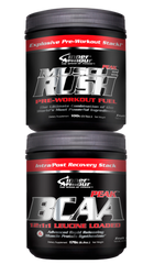 (IA) MUSCLE RUSH / BCAA STACK PACK 16 SERV F'PUNCH