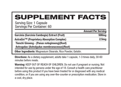 (SD) GARCINIA CAMBOGIA 60 CAPSULES