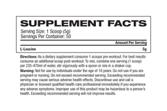 (PN) L-LEUCINE 50 SERVE