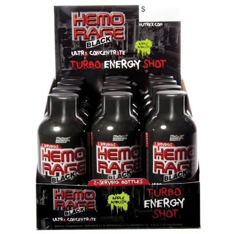 (NU) HEMO-RAGE TURBO ENERGY SHOT APPLE A-12x118ML