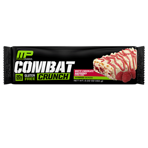 (MP) COMBAT CRUNCH BAR 63G WHITE CHOC RASP